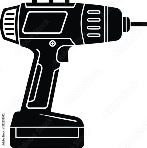 Cordless Drill Silhouette