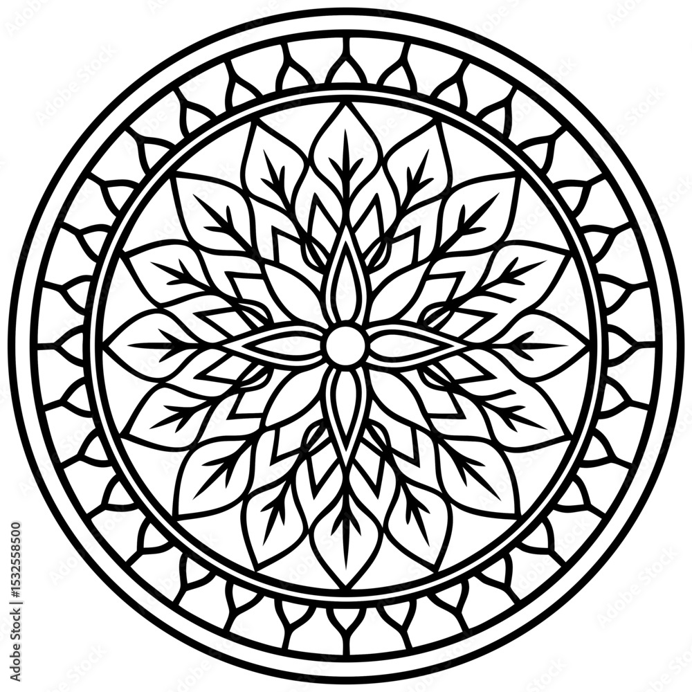 Fototapeta premium Boho Tree of Life Mandala Artwork