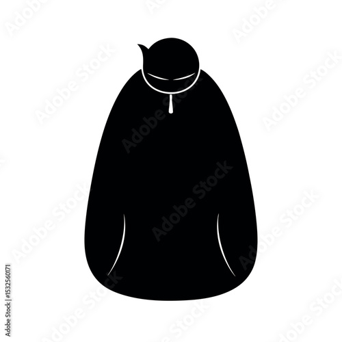 Infant Sleep Sack Black Vector Art