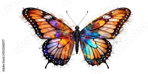 Wallpaper Mural Abstract Butterfly Illustration for Creative Projects Torontodigital.ca