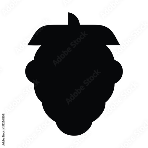 Beehive – black silhouette on white background