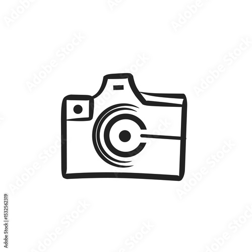 Camera logo vector creative art design Photography vector illustration.