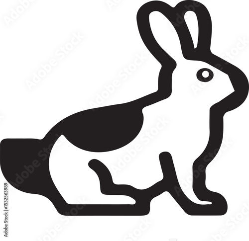 pet black vector thinking