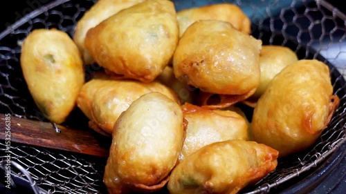 Martabak Madura (vermicelli martabak, martabak bihun). It is a type of savory martabak that is usually made with a variety of sweet-tasting toppings