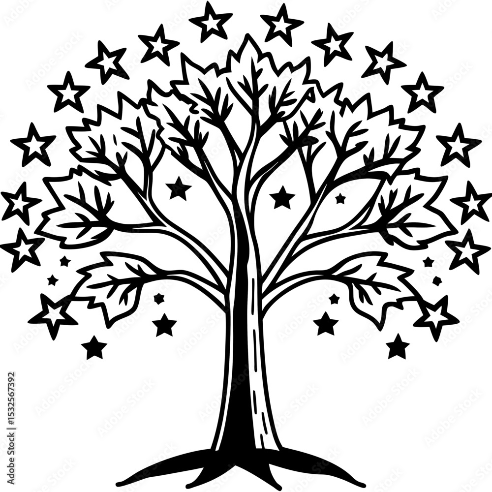 Obraz premium Magical Tree in Enchanted Woods