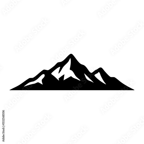 mountain icon silhouette