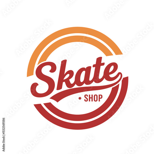 Vintage logo vector illustration for skate shop, a perfect bussines