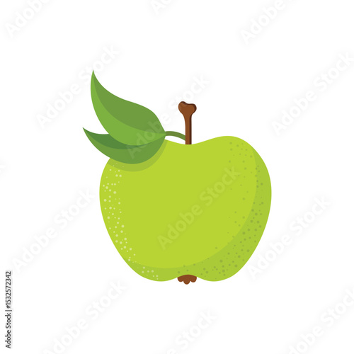 Apple icon in flat style. Fresh fruit vector illustration on isolated background. Fresh apples sign business concept.