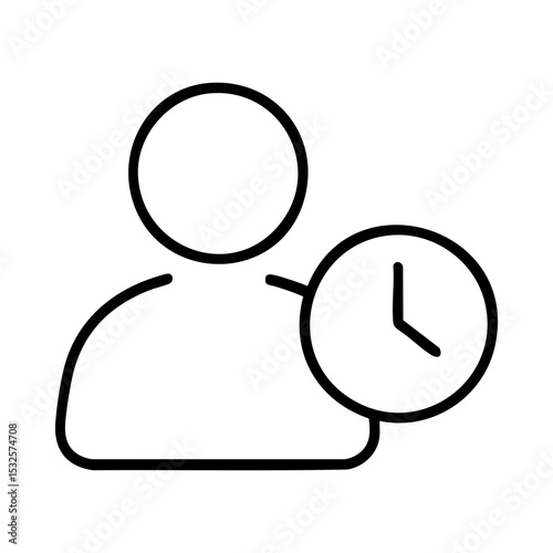 User history or activity log icon with clock
