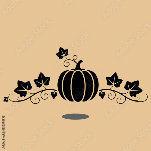 vector illustration of an autumn background