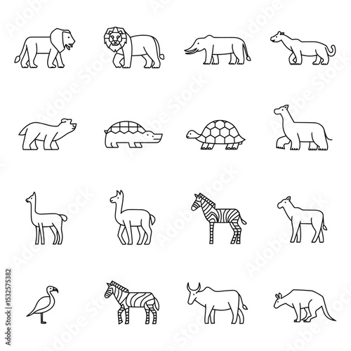 Outline Wildlife & Domestic Animal Collection