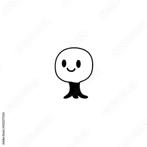 Creepy graveyard dweller icon vector symbolizing ghostly presence