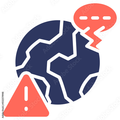 Energy Crisis Protest glyph color icon