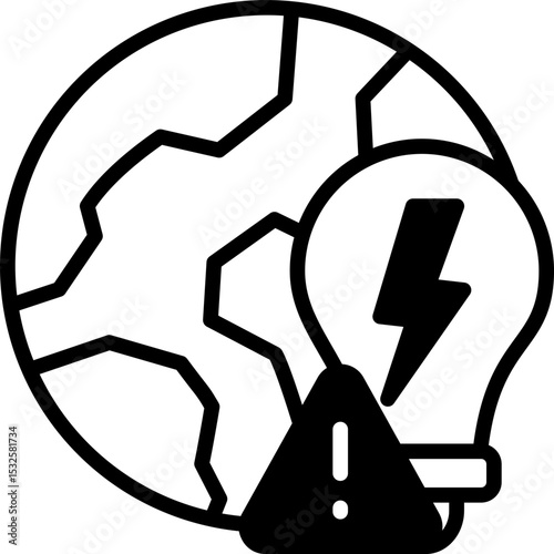 Energy Supply Shortage mixed icon