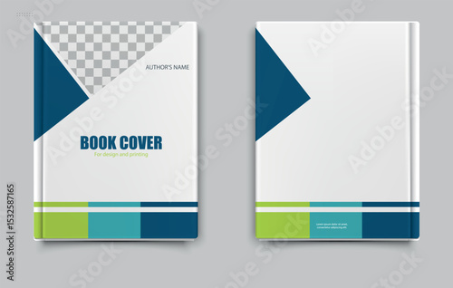 Professional Business Book Cover Layout. Perfect for publishing, academic, or business use. Vector graphics.