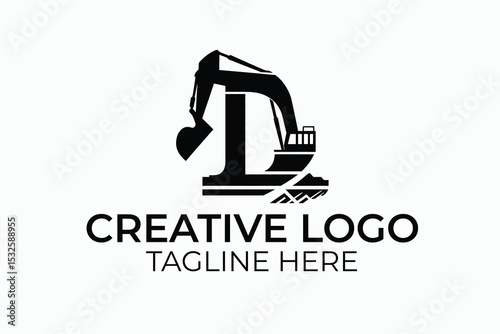 excavator logo design