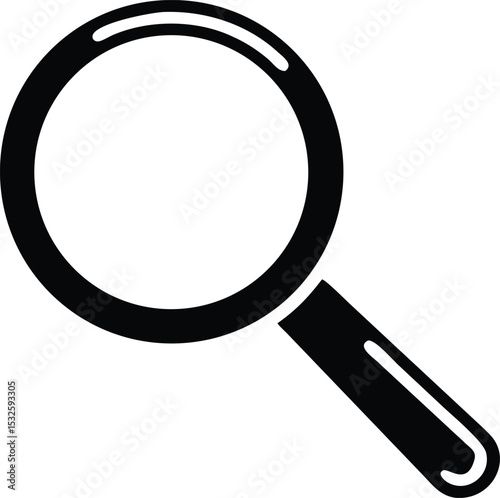 Magnifying glass icon vector illustration