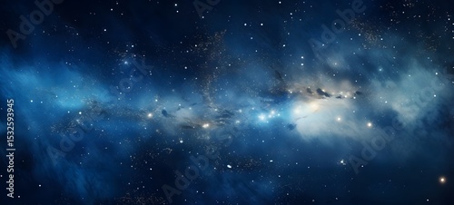 Galaxy Version of orange leaf world, ai generative