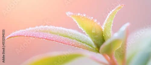 Wallpaper Mural Dewy spring foliage gleaming, soft pastel colors emerging against soft light Torontodigital.ca