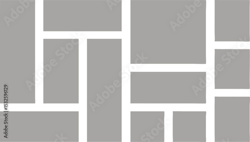 Collage template frames. Vector illustration