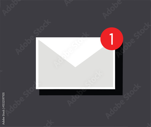 Email icon. New email vector