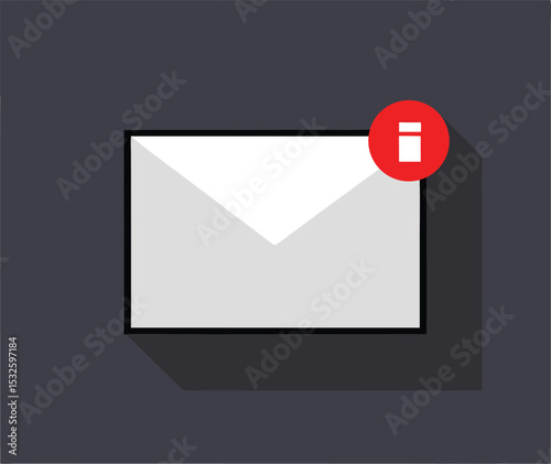 Email icon. New email vector