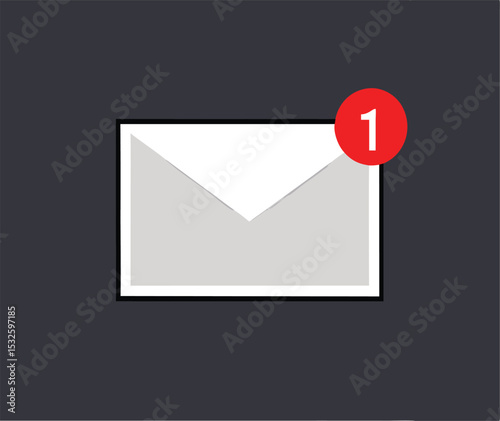 Email icon. New email vector