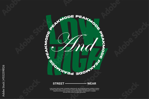 Vector streetwear design ideas concept vector graphic tee design suitable for printing