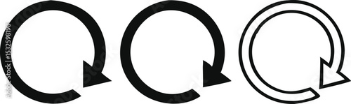 Reload icon set vector
