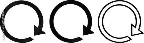 Reload icon set vector
