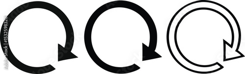 Reload icon set vector
