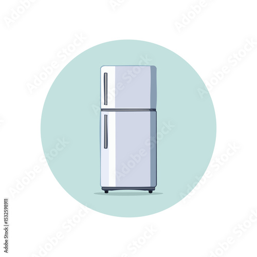 A Refrigerator simple illustration