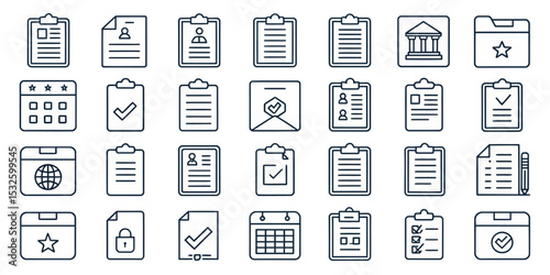 Monochrome Editable Stroke Vector Icon Set of Dental and Oral Care

