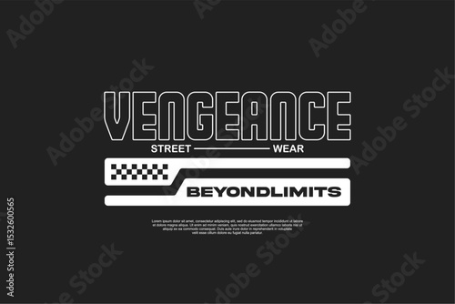 Vector streetwear design ideas concept vector graphic tee design suitable for printing