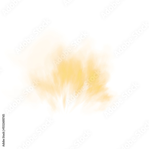 Фотография Incredible and Beautiful Yellow Smoke Background