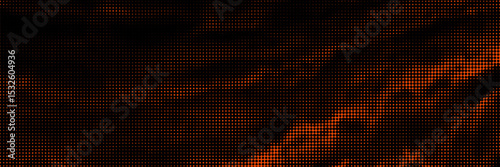 Red and black halftone abstract background with rough gritty texture. Vector grunge overlay backdrop