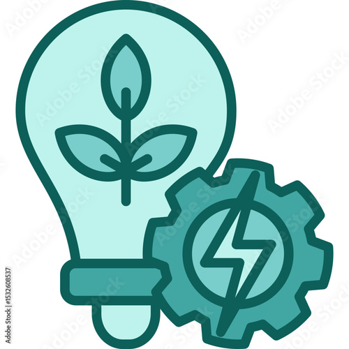 Energy Efficiency  solid icon