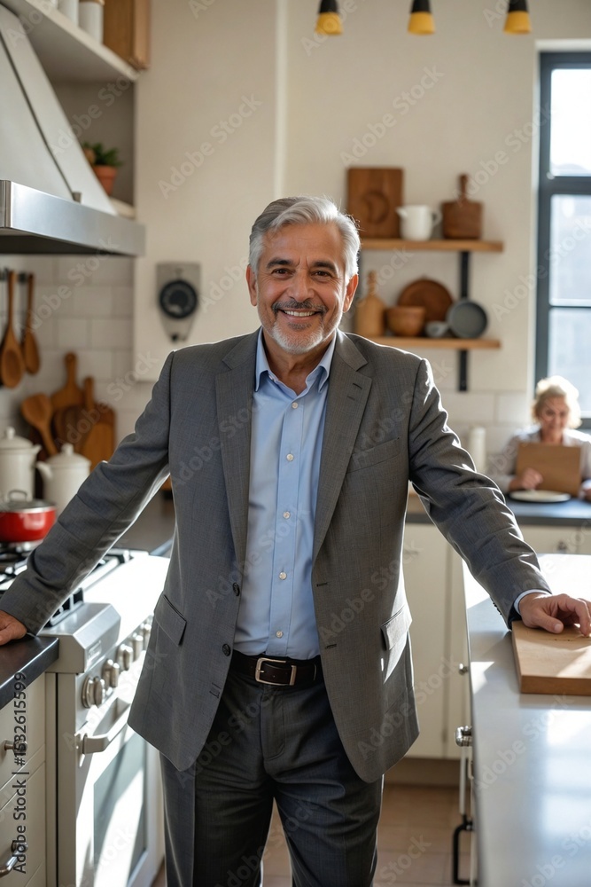 Fototapeta premium Happy smiling Businessman Posing for a professional headshot