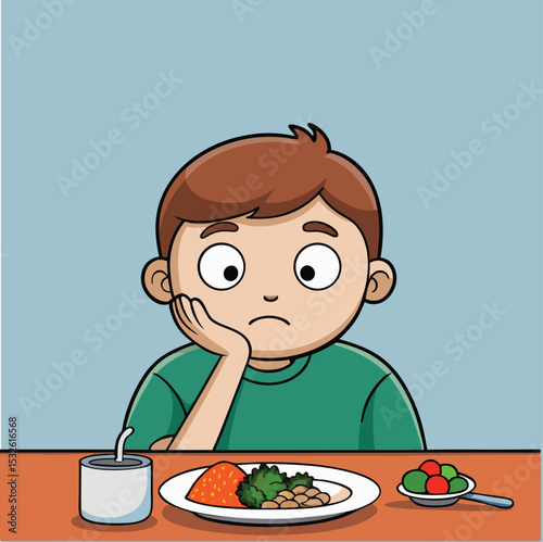 boy eating pizza