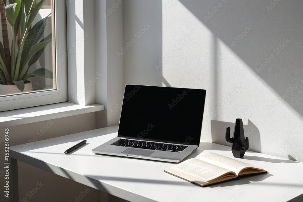 Fototapeta premium Smart Office Technology: Future Workplace & Digital Transformation