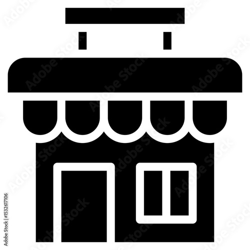 Shop glyph icon