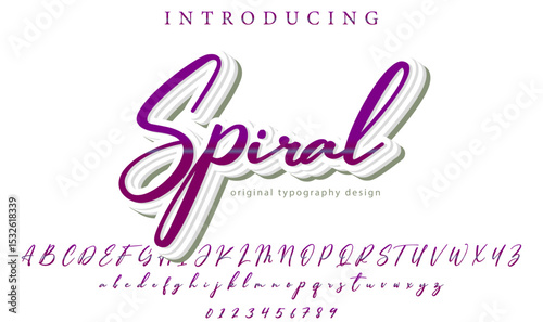 Spiral Font – Stylish Script Typeface with Bold Modern Brush Lettering