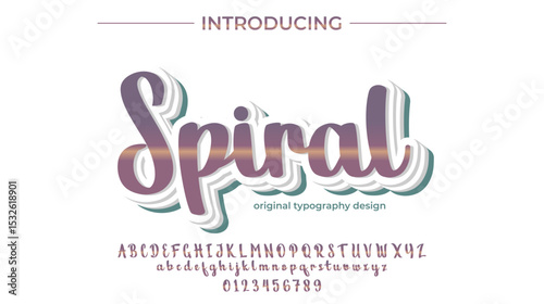 Spiral Font – Stylish Script Typeface with Bold Modern Brush Lettering
