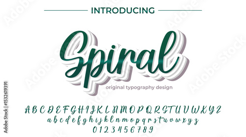 Spiral Font – Stylish Script Typeface with Bold Modern Brush Lettering