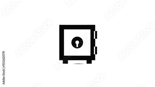 Secure Safe Icon: Symbol of Protection and Security