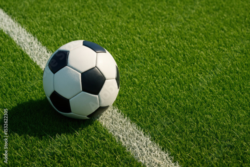 A symbol teamwork and achievement rests on the green grass highlighting strategic goals within a professional setting