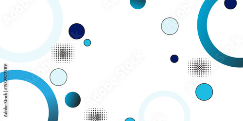 geometric abstract background.blue gradations.circle effect style.shape line.memphis eps 10