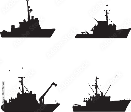 Vintage Sailing Ship Silhouettes – Black & White Nautical Vector Set

Old and Modern Ship Illustrations – Maritime Silhouette Collection

Historic Sailboat and Cargo Ship Silhouettes – Nautical Vector