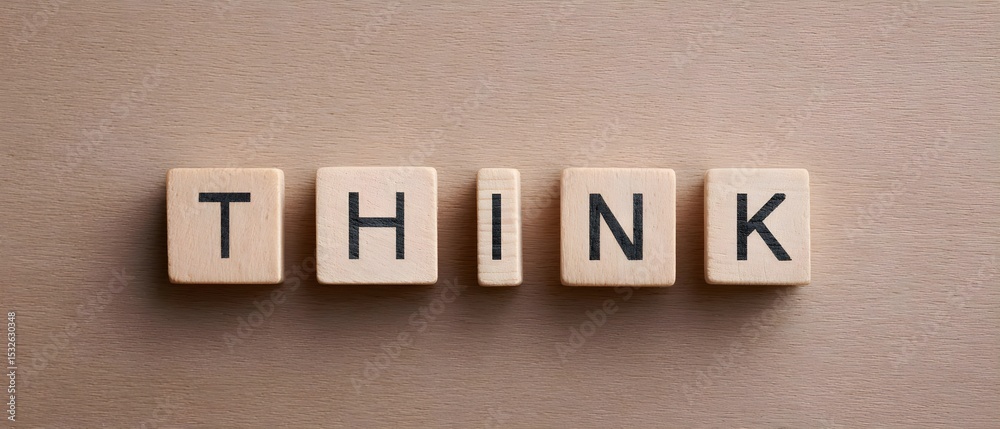 Obraz premium Wooden blocks spelling 