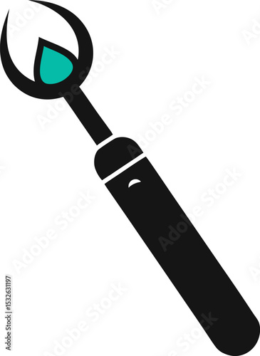 magnifying glass on white background